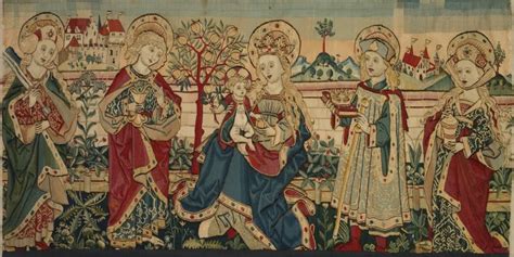 The Virgin with Child and Saints - An Enchanting Tapestry Woven with Reverence and Gold